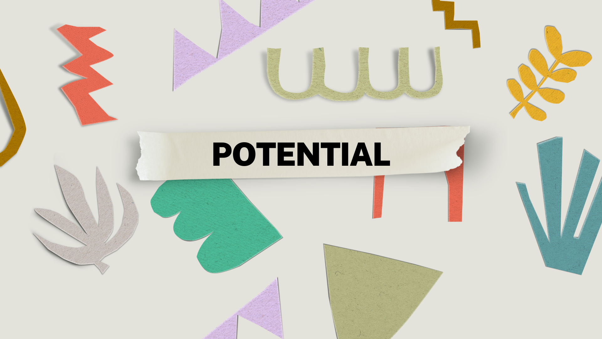 A frame from this post's YouTube video saying 'Potential'